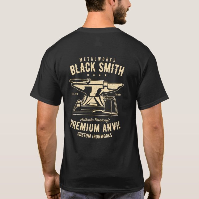 Camiseta Metalworks Blacksmith Anvil (Verso)