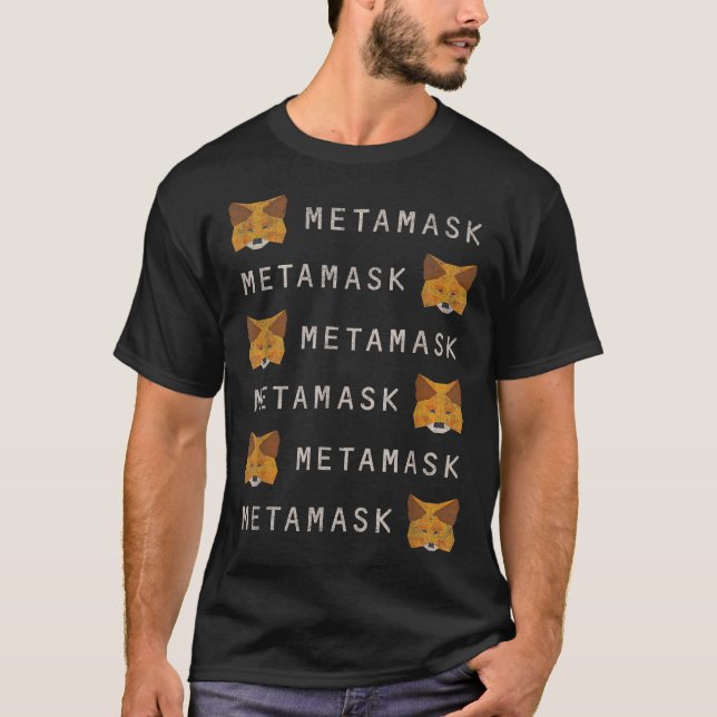Camiseta MetaMask Fox - Carteira De Criptografia DeFi para  (Frente)