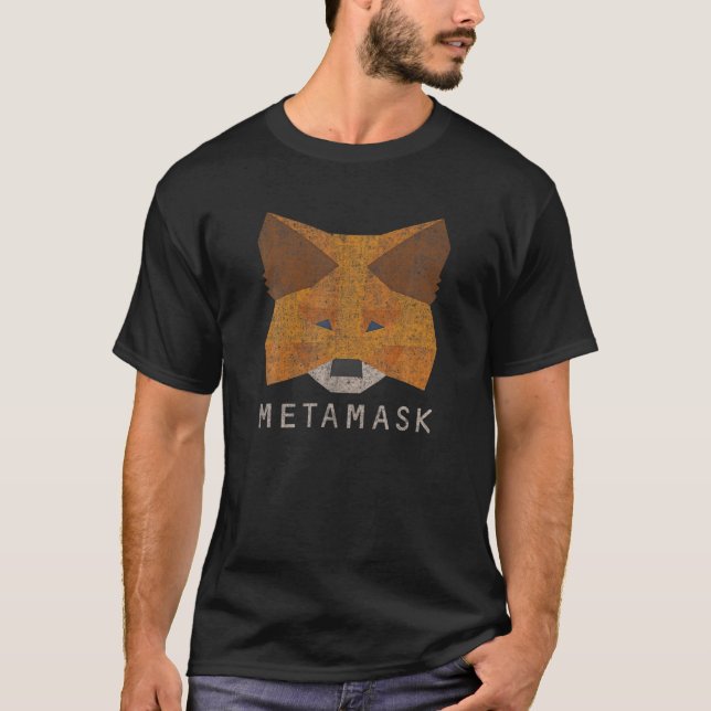 Camiseta Metamask Fox - Carteira De Criptografia Segura Par (Frente)