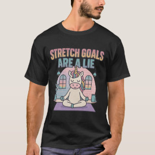 Camiseta Metas de Alongamento São Uma Mentira Unicórnio Eng