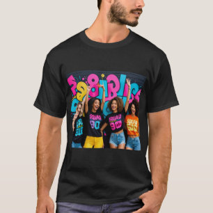 Camiseta Metas de Esquadrão 90s preto retrorreflector