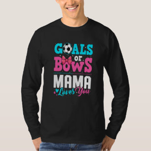 Camiseta Metas Ou Arcos Mamãe Ama Você Festa de Revelação d