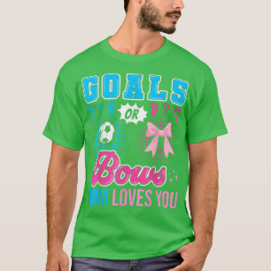 Camiseta Metas ou Arcos que mamãe ama você revela sexo