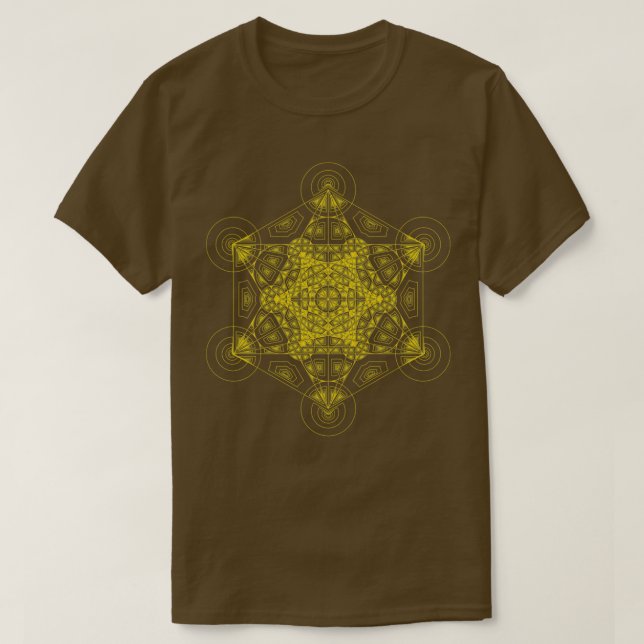Camiseta Metatrões Fractais Laranja (Frente do Design)