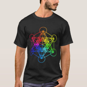 Camiseta Metatrões Geométricos Sagrados Cubo Zen Yoga