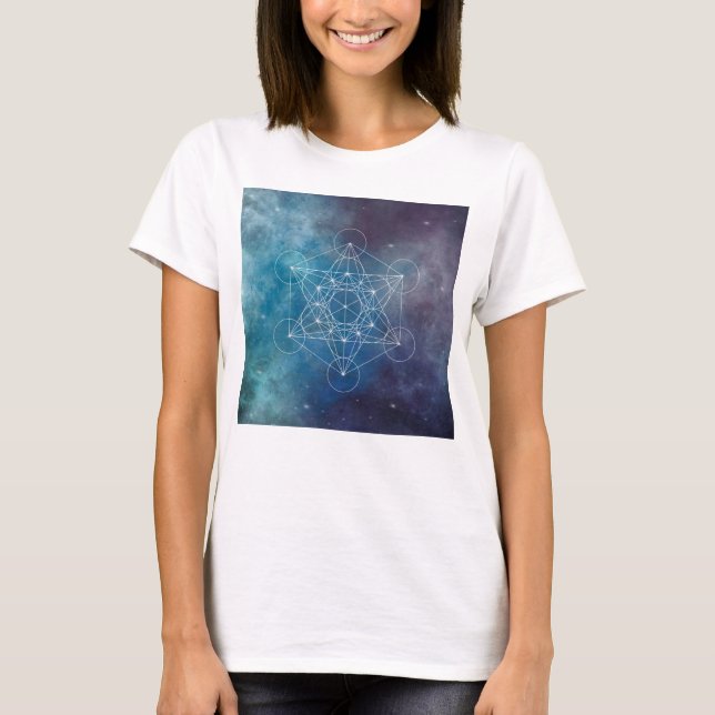 Camiseta Metatron, chakra,zen,sacred geometric, angel (Frente)