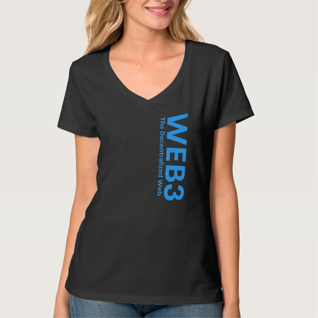 Camiseta Metave NFT DeFi de cadeia de bloqueio WEB3 Crypto  (Frente)