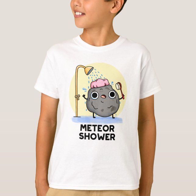 Camiseta Meteor Chá Funny Science Pun (Frente)