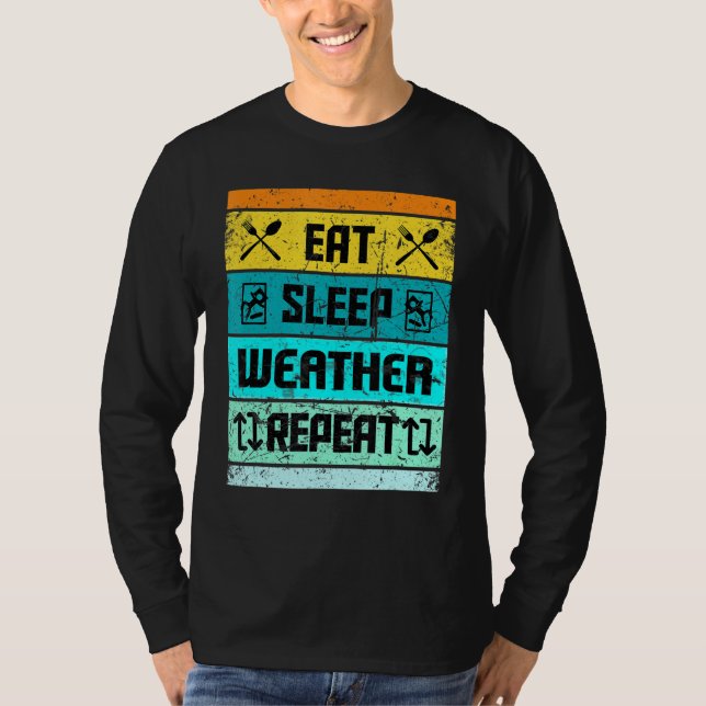 Camiseta Meteorologia T Para Homens Médicos Previsões De Cr (Frente)