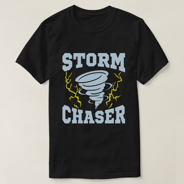 Camiseta Meteorologista Chaser de Tempestade (Frente do Design)