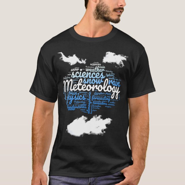 Camiseta Meteorologista Clouds Meteorology Weatherman (Frente)