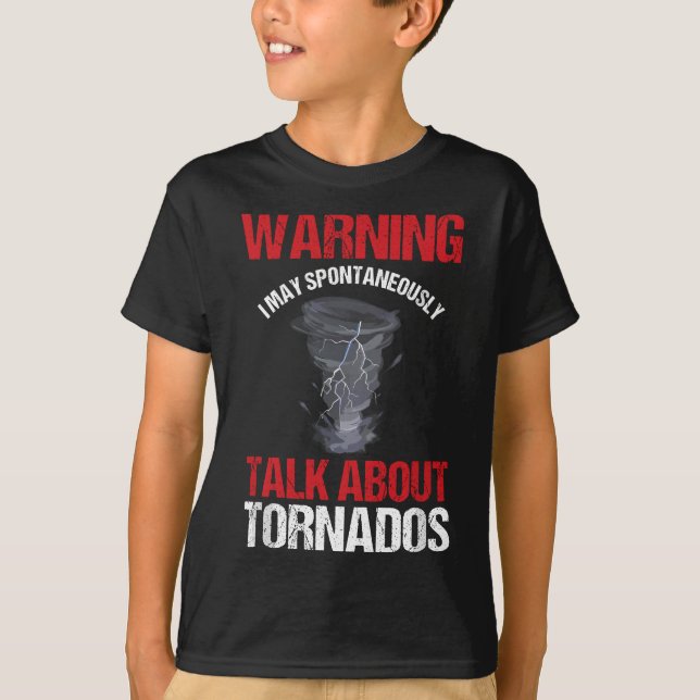 Camiseta Meteorologista de Previsão de Tempo de Tempestade  (Frente)