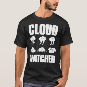 Camiseta Meteorologista Do Homem-Clima Cloud Watcher Para
