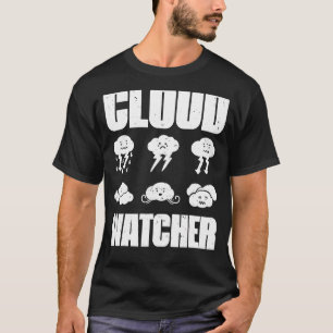 Camiseta Meteorologista Do Homem-Clima Cloud Watcher Para