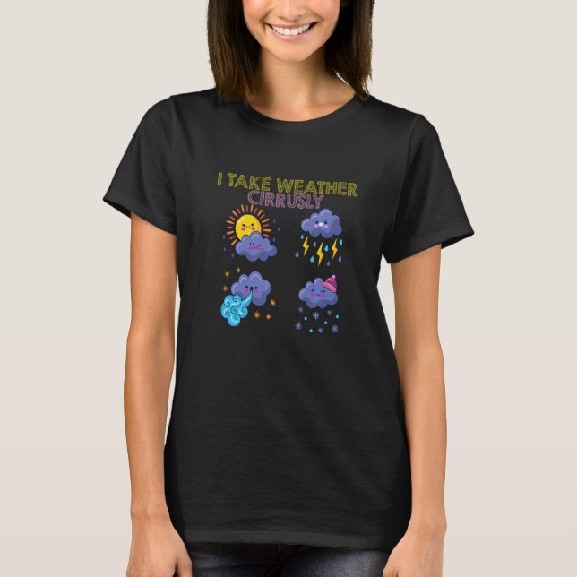 Camiseta Meteorologista Meteorologista Eu Levo O Tempo Ciru (Frente)