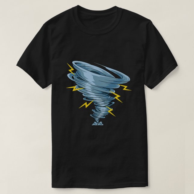 Camiseta Meteorologista Tornado (Frente do Design)
