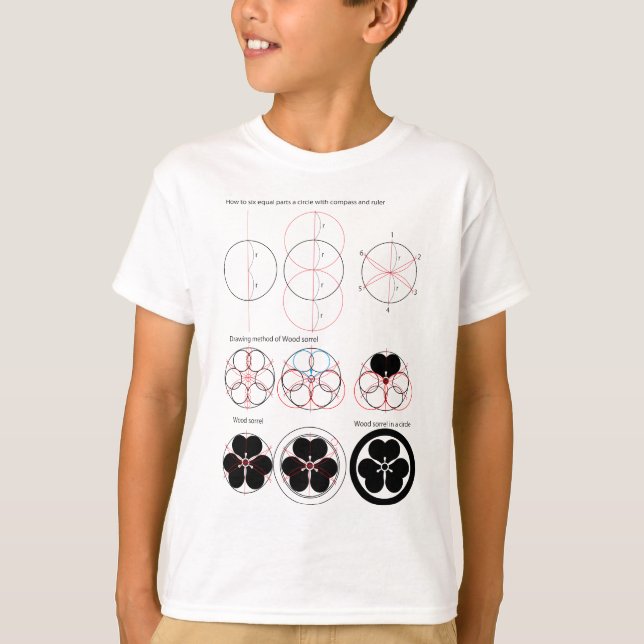 Camiseta Método de desenho de trevo-azedo (Frente)