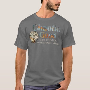 Camiseta Métodos Questionáveis de Boas Intenções Chaóticas