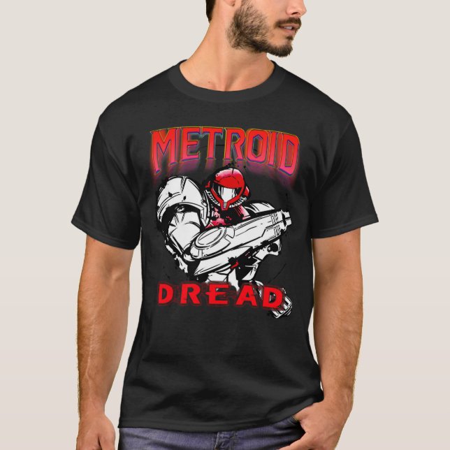 Camiseta Metrid Dread Graphic Retro Samus T-Shirt (Frente)