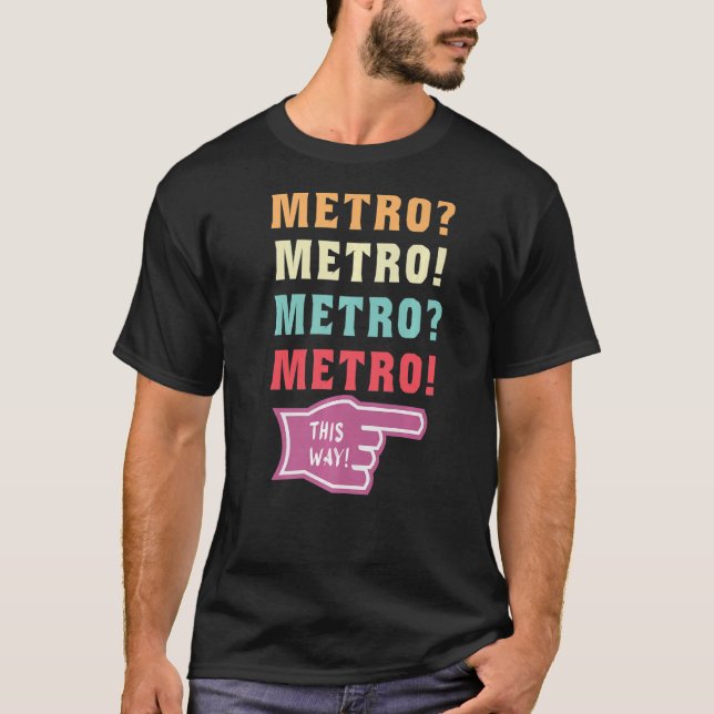 Camiseta metro deste modo cara viral meme Premium (Frente)