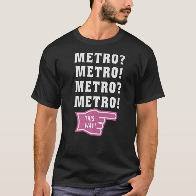 Camiseta metro deste modo cara viral meme Premium 1 (Frente)