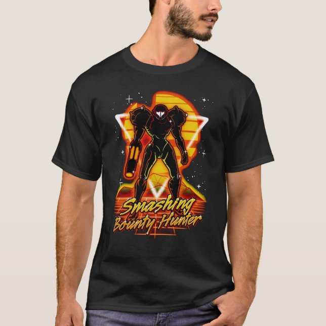 Camiseta Metroid Dread Samus Retro-Design gráfico (Frente)