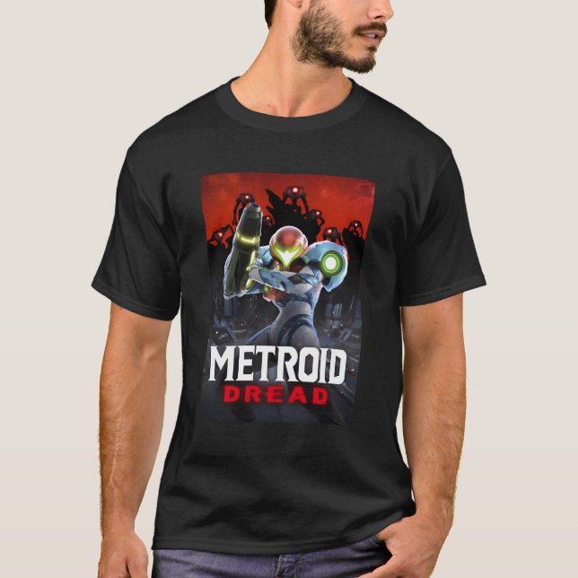 Camiseta Metroid Dread Samus Surarredondou (Frente)