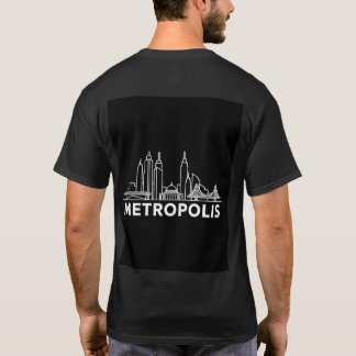 Camiseta Metropolis City Skyline – Minimal Line Art Urban T