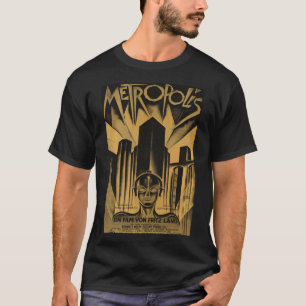 Camiseta Metropolis, Fritz Lang, 1926 - poste de filmes ant