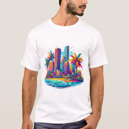 Camiseta Metrópolis tropical