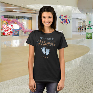 Camiseta Meu 1º Dia das Mães "Jardim do Amor" 