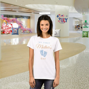 Camiseta Meu 1º Dia das Mães "Jardim do Amor"