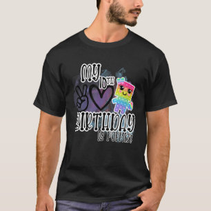 Camiseta Meu 10º aniversário é Poppin Funny Pop It Bday Gir