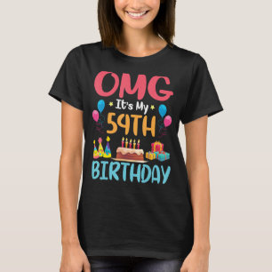 Camiseta Meu 54º aniversário feliz para mim 54 Y