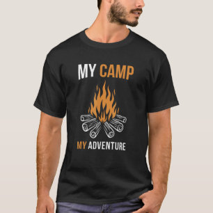 Camiseta Meu Acampamento Meu Adventure Tende A Apostar Acam