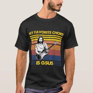 Camiseta Meu Acorde Favorito É Gsus Jesus Tocando Violão Di