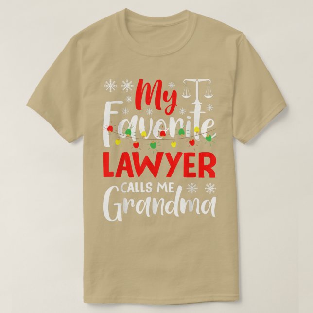 Camiseta Meu Advogado Favorito Me Chama De Família Advogada (Frente do Design)