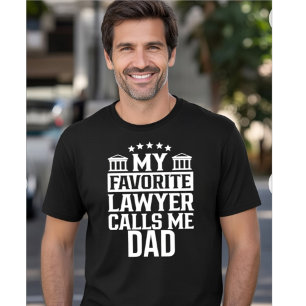 CAMISETA MEU ADVOGADO FAVORITO ME CHAMA DE PAI