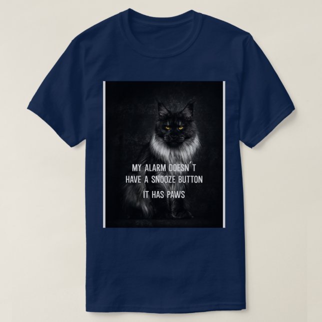 Camiseta Meu Alarme tem patas (Frente do Design)