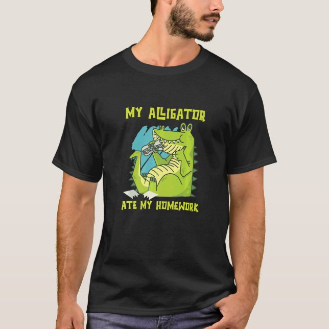 Camiseta Meu Alligador Ate Minha Casa Répteis Zoo Ponds Cr (Frente)