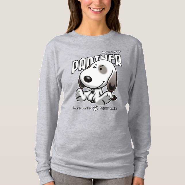 Camiseta Meu Amável Parceiro | Capa longa feminina (Frente)