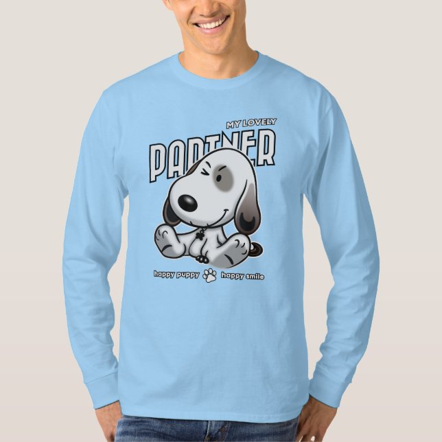 Camiseta Meu Amável Parceiro | Capa longa masculina (Frente)