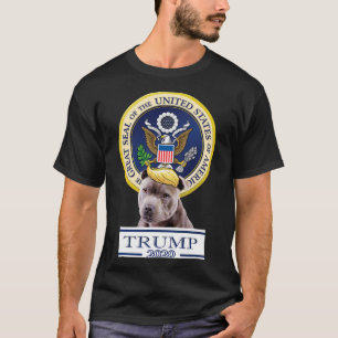 Camiseta Meu American Staffordshire Terrier Para Trump