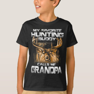 Camiseta Meu Amigo De Caça Favorito Me Chama Avô