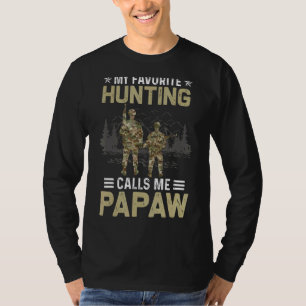 Camiseta Meu Amigo De Caça Favorito Me Chama De Papaw Hunte