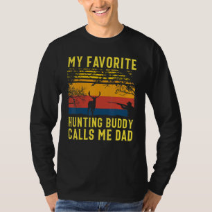 Camiseta Meu Amigo De Caça Favorito Me Chama Pai Deer Hunti