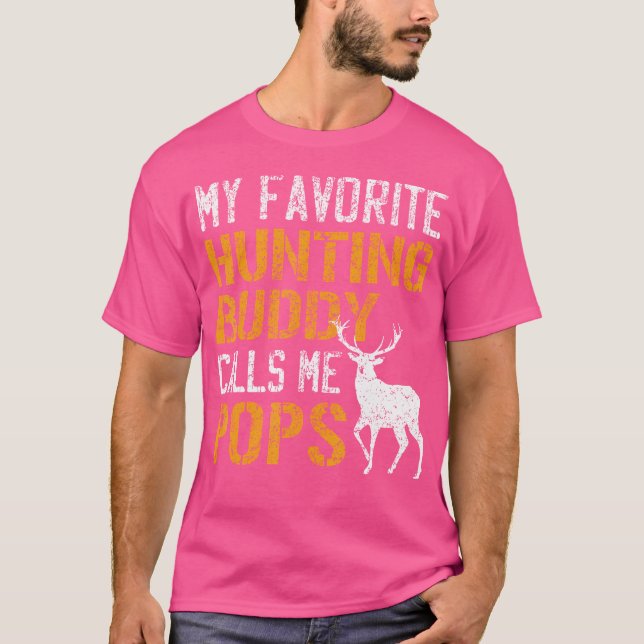 Camiseta Meu Amigo De Caça Favorito Me Chama Pop Deer Hunte (Frente)