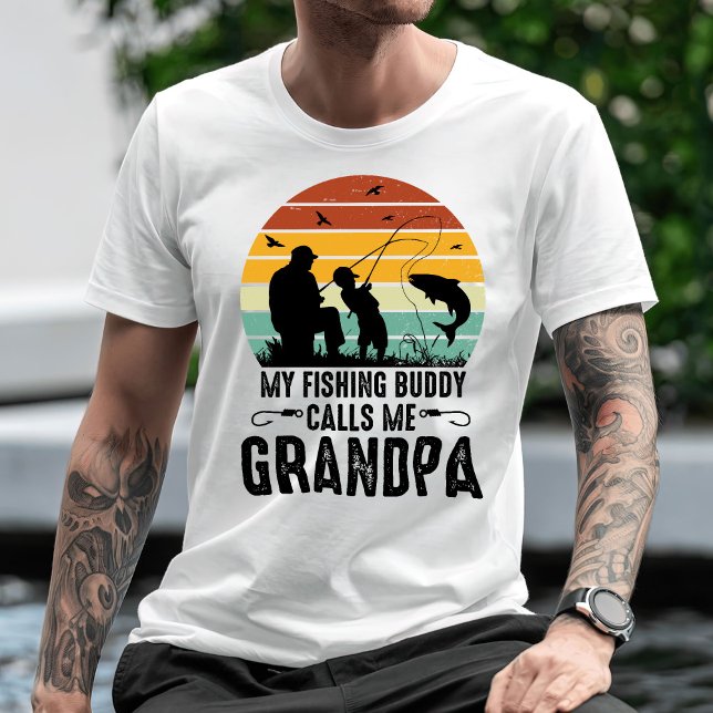 Camiseta Meu Amigo De Pesca Me Chama Avô (Criador carregado)