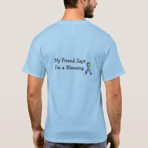 Camiseta "Meu amigo diz que eu sou t-shirt do autismo de