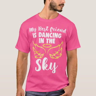 Camiseta Meu Amigo Está Dançando No Céu As Asas Na Memória